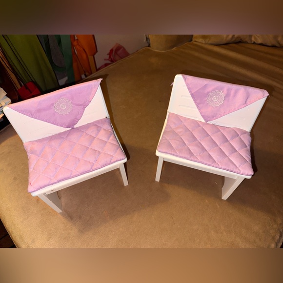 Toy ‘R Us Chairs w/cushions & more for American girl or any 18” doll. - Picture 2 of 11
